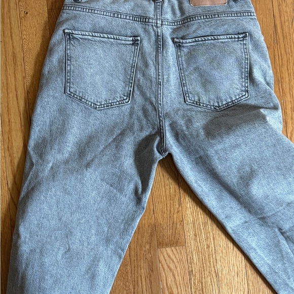 Zara Light Gray/Washed out Gray high rise jeans size 6 - Picture 4 of 4
